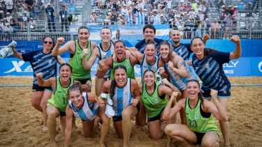 Nueve deportistas zonales jugarán el Mundial de Beach Handball con la Selección Argentina