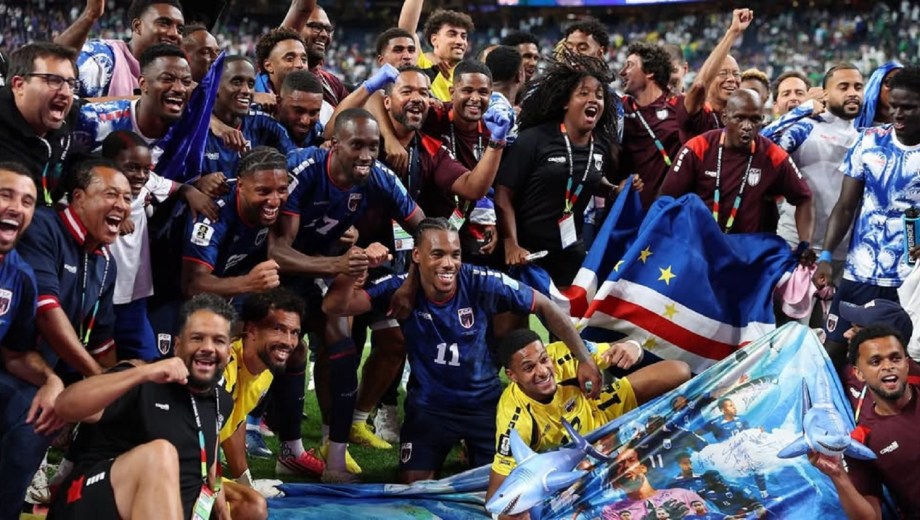El festejo de Cabo Verde tras hacer historia en Estados Unidos.