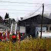 Imagen de Un incendio en un taller mecánico causó preocupación en Bariloche