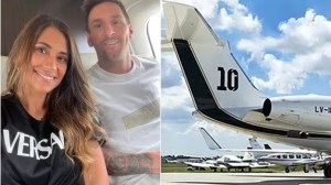 Por dentro el avión de lujo de Lionel Messi:  cuánto cuesta y el detalle dedicado a Antonela y sus hijos