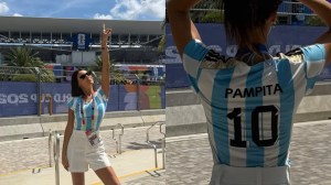 De Pampita a Sofía Jujuy: los famosos que estuvieron en Kansas City para ver el debut de Argentina