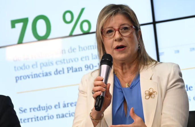 La ministra de Seguridad, Alejandra Monteoliva, habló de la despedida al Indio Solari. Foto: Gentileza NA. 