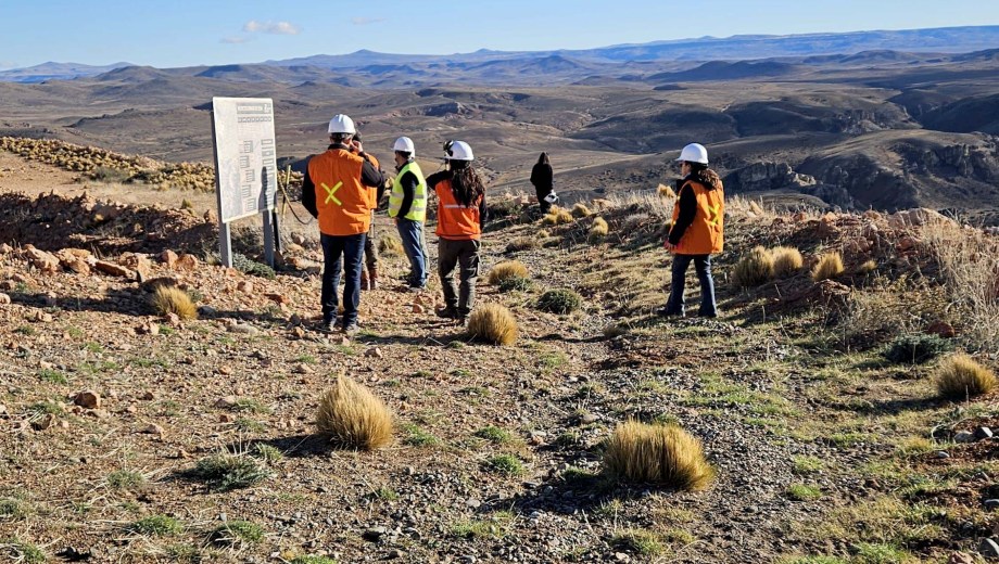 Inspectores de la Secretaría de Estado de Minería, realizaron inspección en el proyecto Cap Oeste, ubicado en el Macizo del Deseado santacruceño. Fotos gentileza.