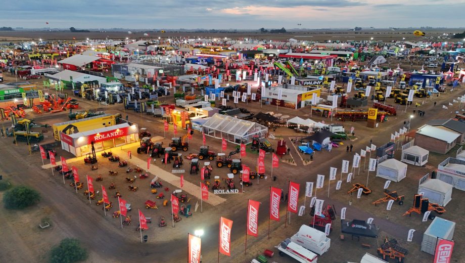 Vista aérea del predio donde tuvo lugar Agroactiva 2026, en Armstrong (Santa Fe). Foto: gentileza.