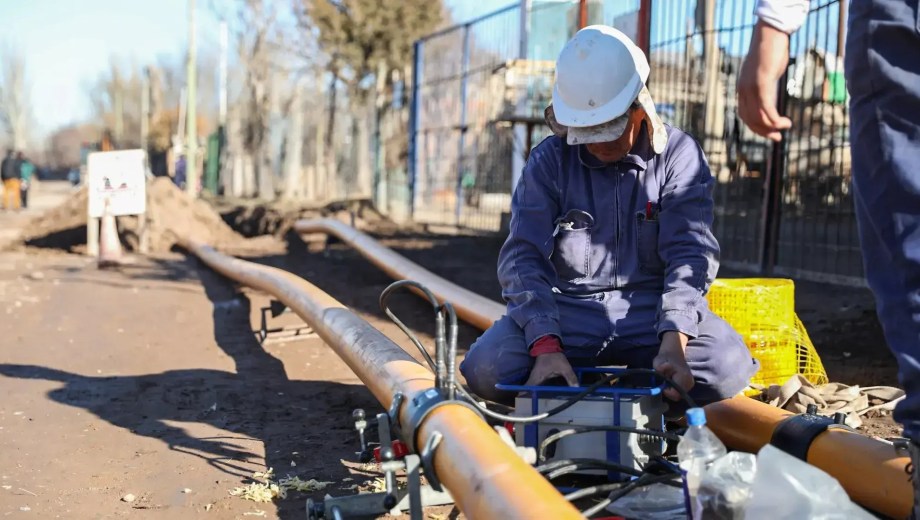 Con una inversión provincial de más de $541 millones, la obra forma parte del Plan Gas Rionegrino. Foto: Gobierno de Río Negro.