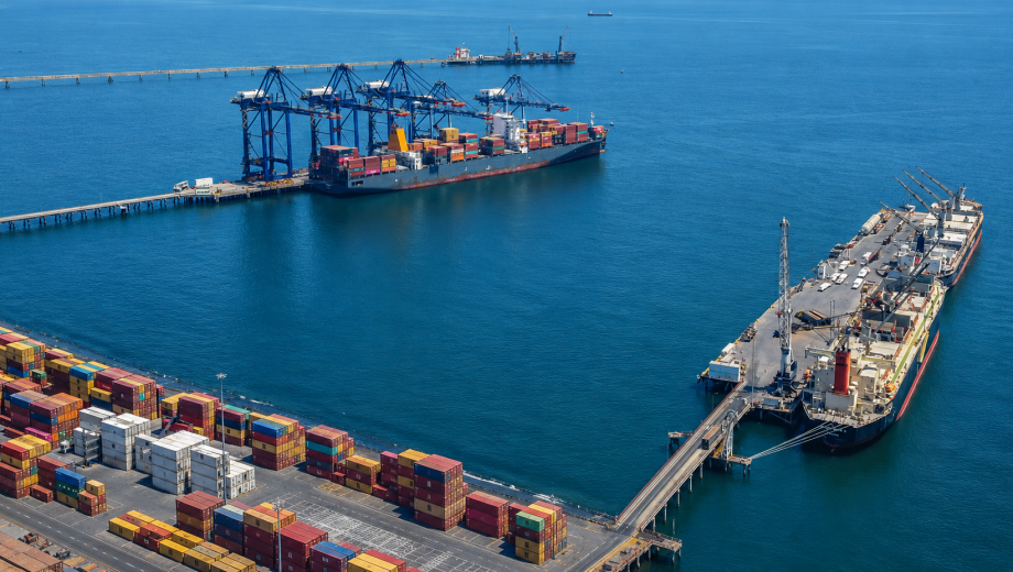 El puerto Coronel en Chile sería el destino de la producción para tener salida a Asia (Puertocoronel.cl)