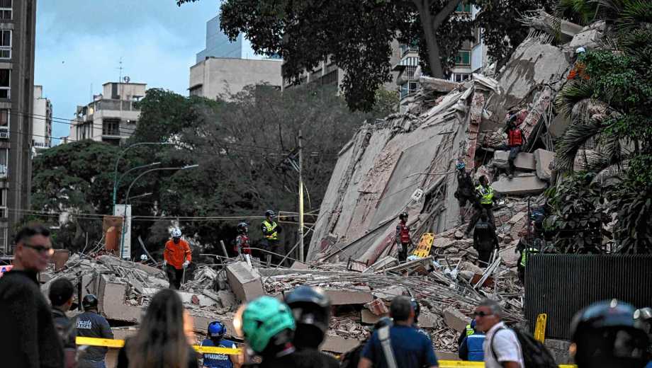 Fuerte terremoto en Venezuela. Fotos: AFP 