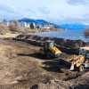 Imagen de Comenzó el movimiento de suelo en el lugar donde se emplazará la pileta olímpica de Bariloche