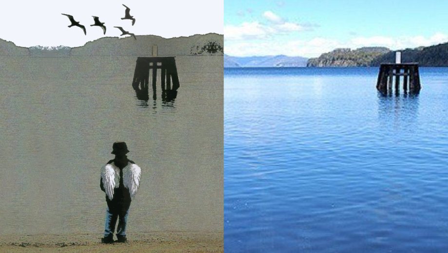 El exlíder de Los Redondos encontró en un paisaje del lago Nahuel Huapi la imagen para uno de sus discos solistas.