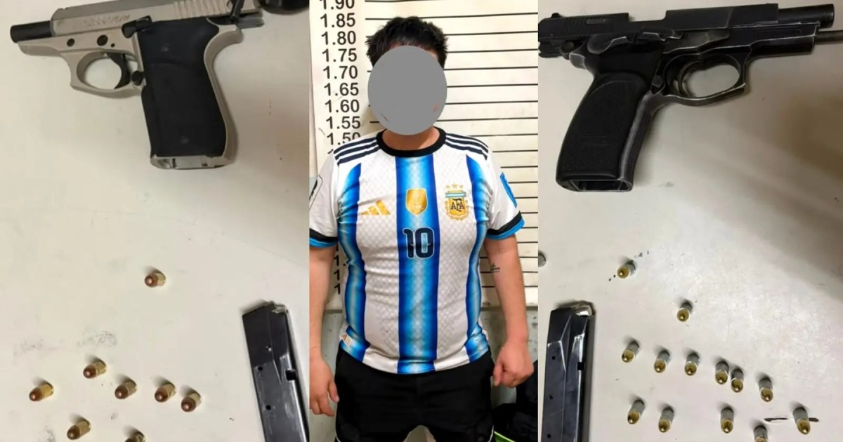 Detienen a joven con dos pistolas en el centro de Cipolletti