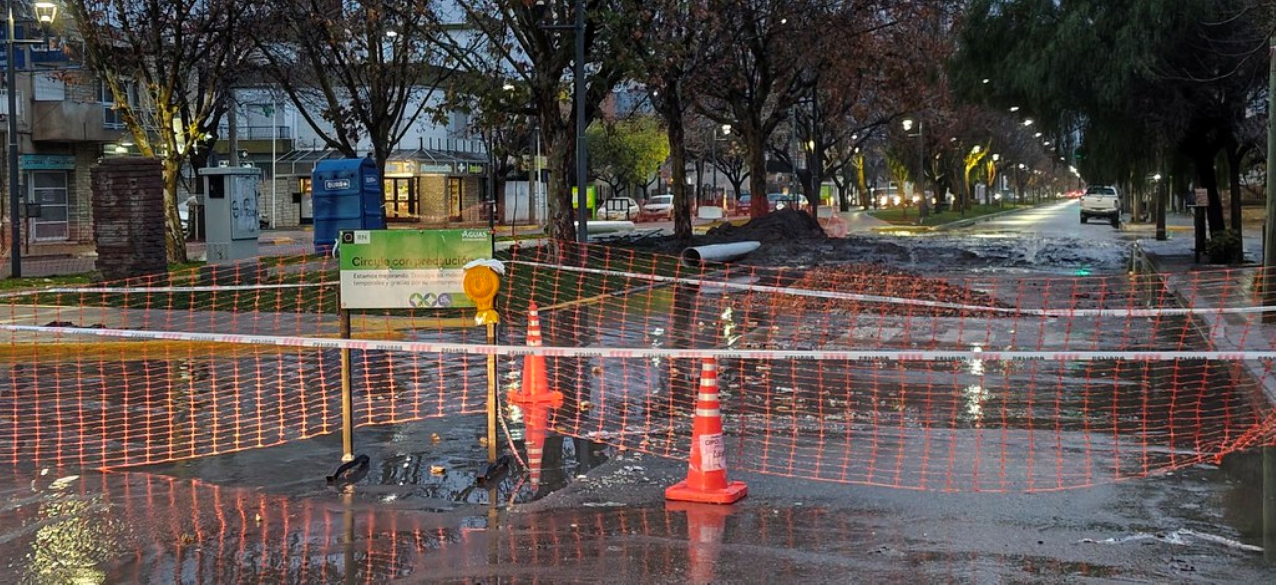 Cipolletti prorroga el corte de calle Alem por trabajos de ARSA