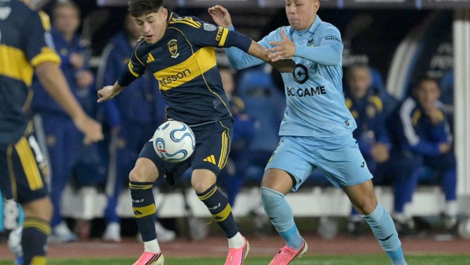 Aranda fue el mejor del Xeneize en el primer tiempo. (AFP)