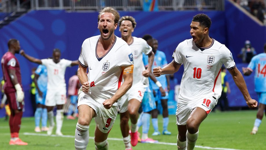 Harry Kane marcó por duplicado y salvó a Inglaterra, que se metió en los octavos de final del Mundial. (Foto: AP)