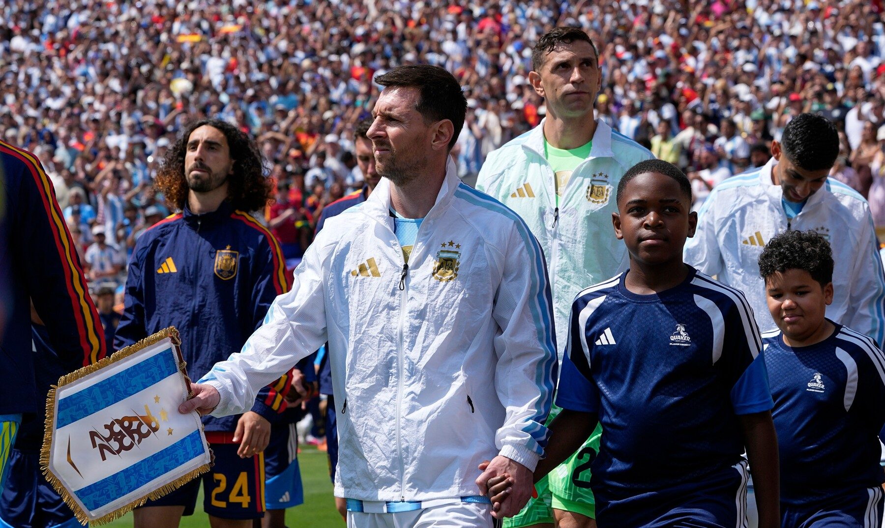 La especial arenga de Lionel Messi antes de la final ante España