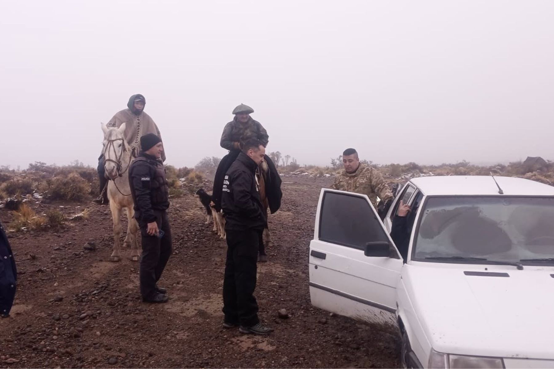 Hallaron al puestero desaparecido en Las Lajas con signos de hipotermia