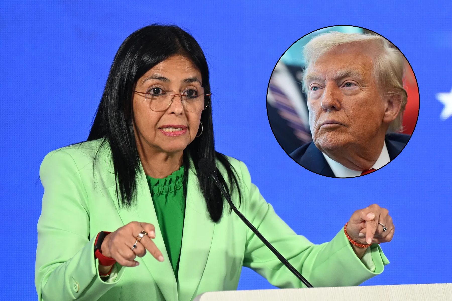 Trump solicita inmunidad para Delcy Rodríguez en caso de torturas