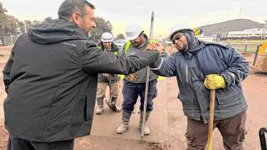 Añelo: Repararon una de las vías de acceso a Vaca Muerta con una novedosa técnica