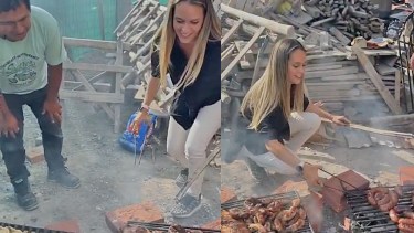 «La vaca todavía dice mu»: La divertida charla entre los albañiles y la arquitecta que hizo el asado de obra