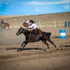 Imagen de Bautista, con 13 años domó caballos y conquistó el podio de las carreras de tambores