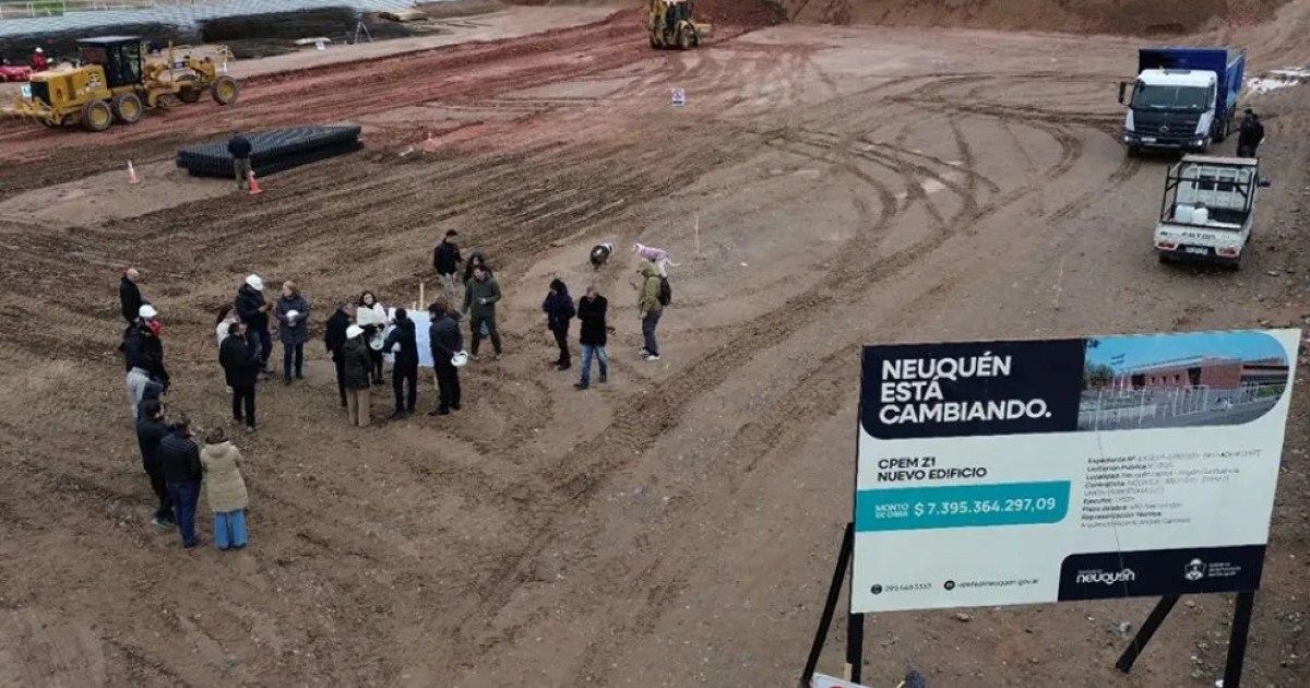 Avances en tres obras educativas en el oeste de Neuquén