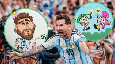 Lionel Messi fue homenajeado por el creador de Los Padrinos Mágicos con un dibujo viral
