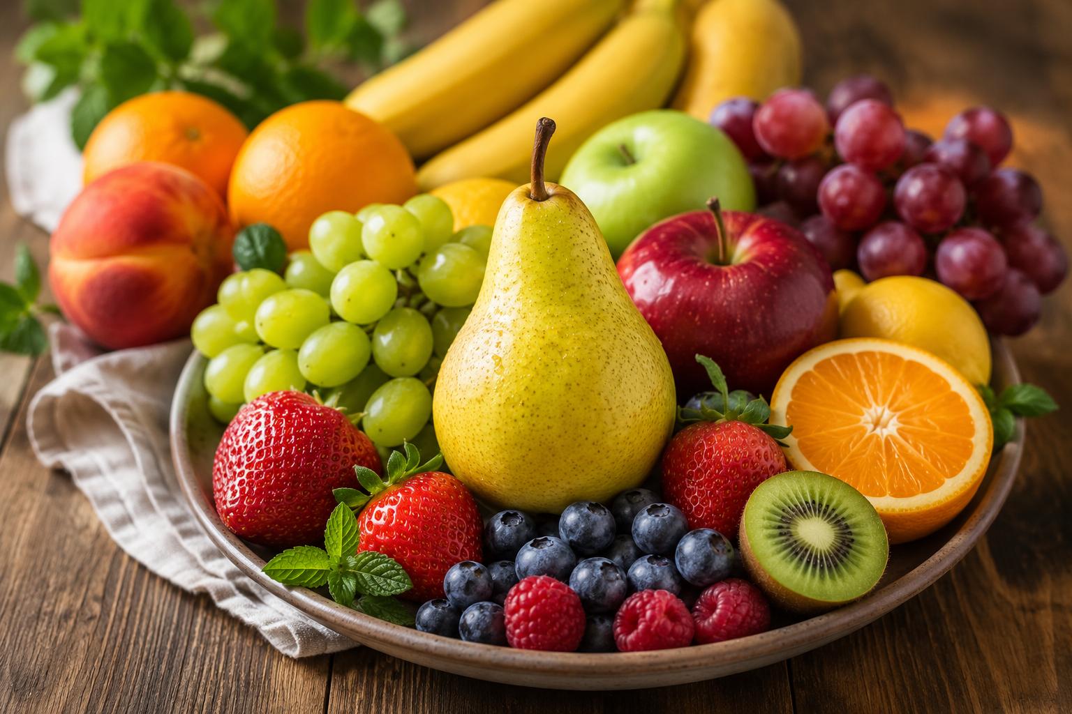Fruta rica en fibra y sus beneficios para la microbiota intestinal