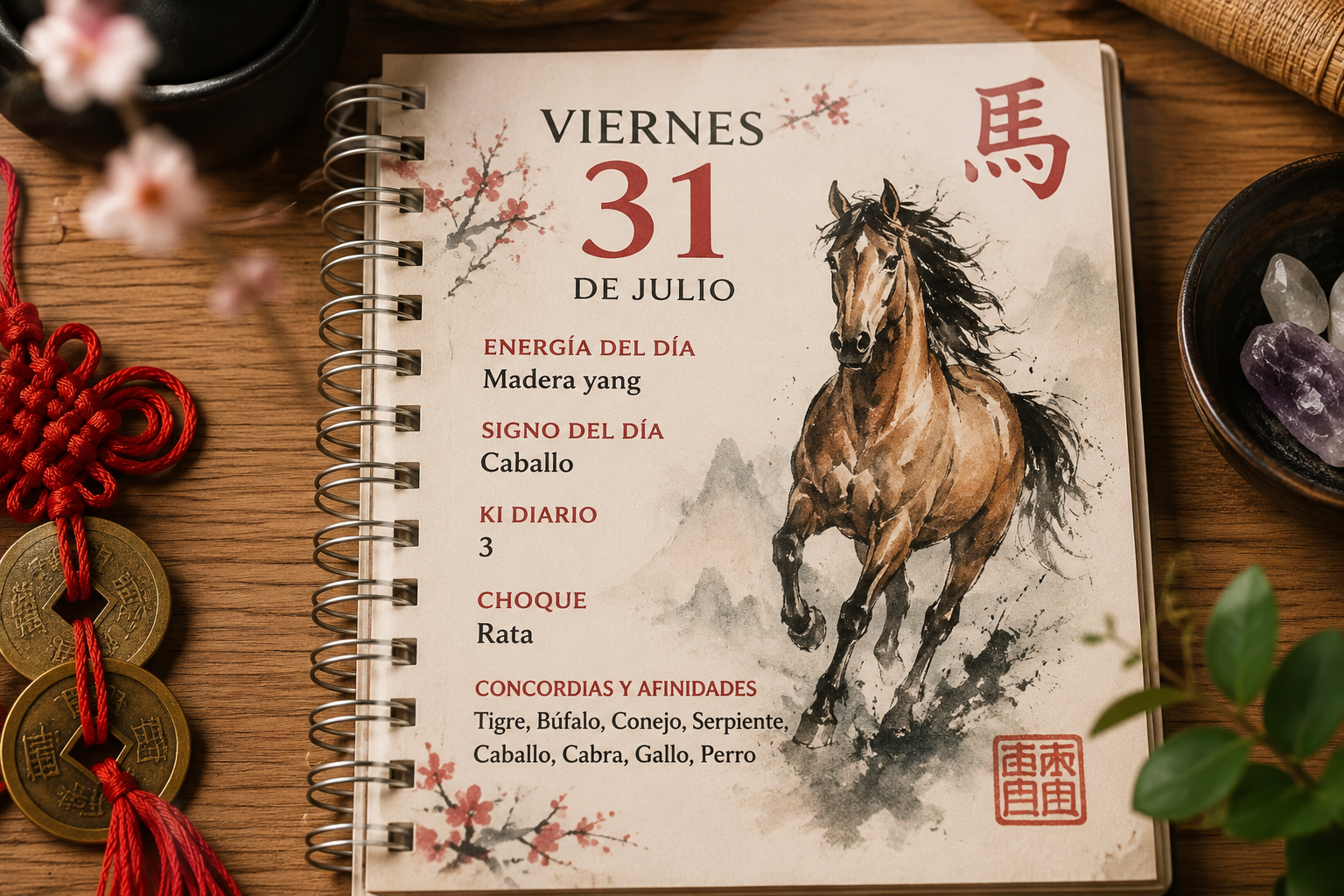 Predicciones del horóscopo chino para el 31 de julio por Ludovica Squirru