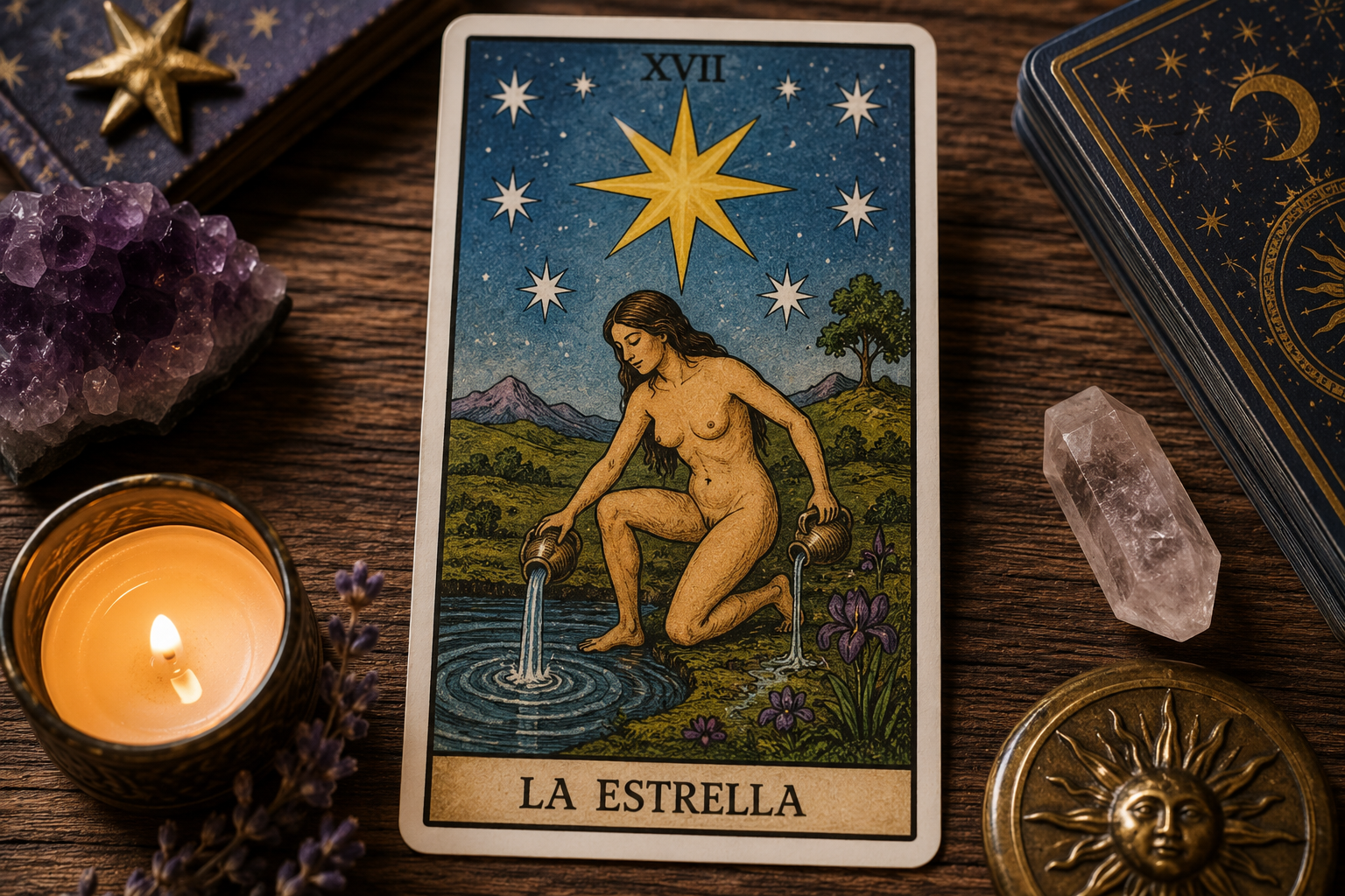 Mensaje de La Estrella en la carta del tarot para hoy, 31 de julio