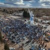 Imagen de Cutral Co: La estatua de Messi concentró los festejos del triunfo de Argentina