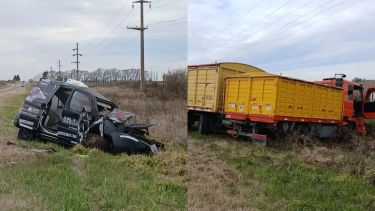 Tragedia en la Ruta 4: murió un joven en un choque frontal contra un camión en La Pampa este jueves