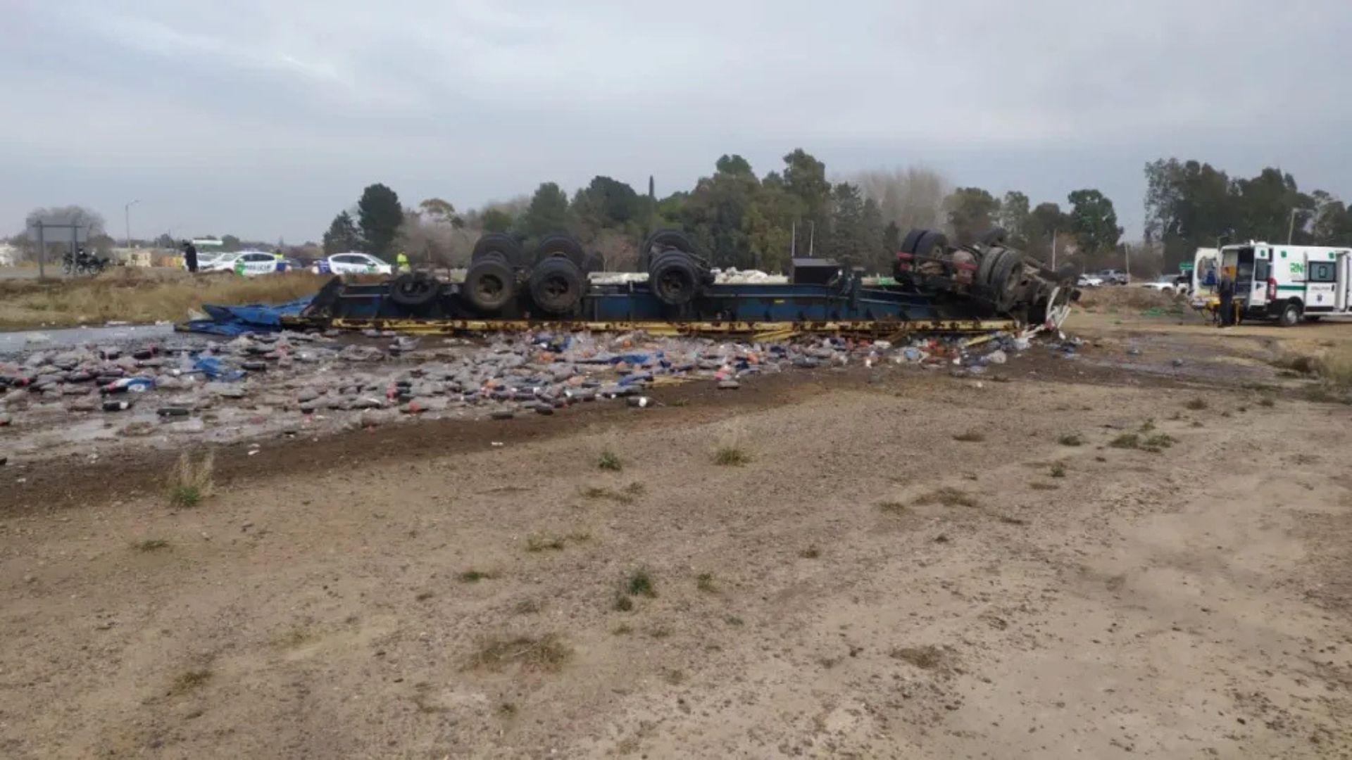 Falleció un camionero tras un accidente en la Ruta 22 cerca de Choele Choel