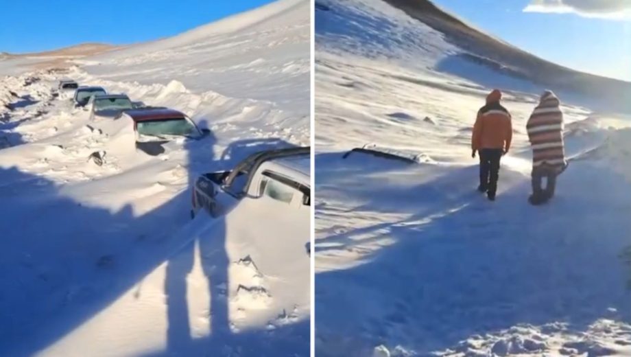 Más de 100 personas fueron rescatadas tras una feroz tormenta de nieve en Catamarca