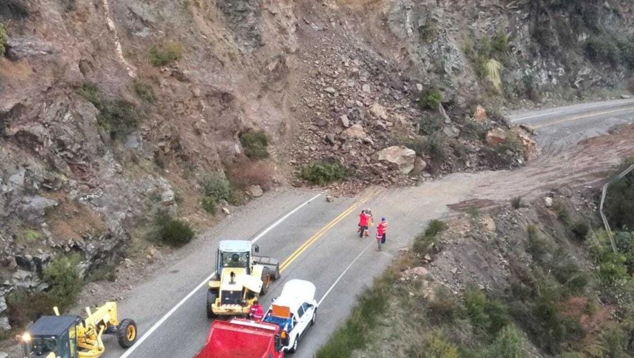 Derrumbes en la Ruta 40. Foto: gentileza 