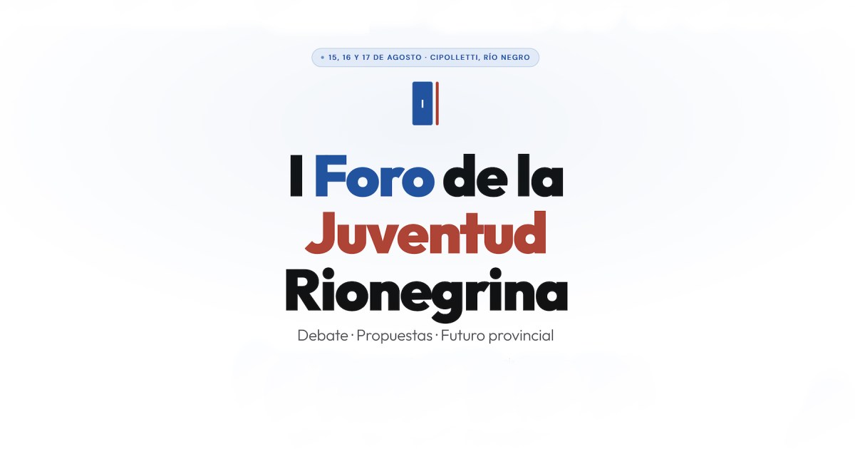 Foro de la Juventud en Cipolletti aborda IA, energía y turismo