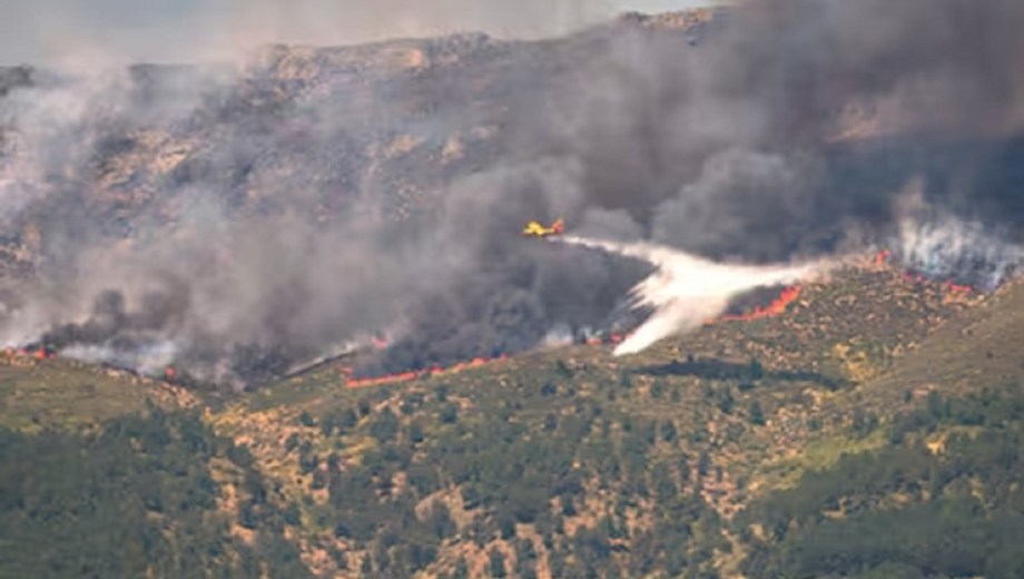La ola de incendios golpea a Francia y España. Foto: NA 