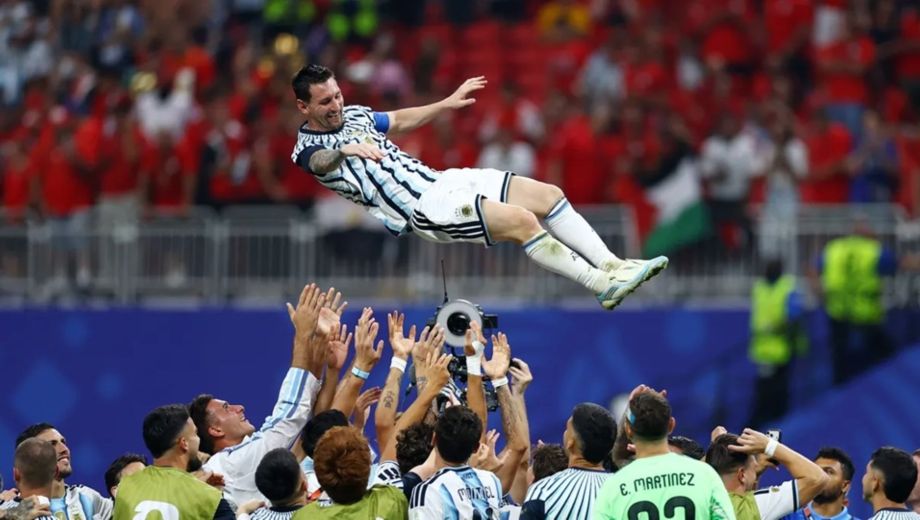 Lionel Messi festejó junto con la Selección Argentina el triunfo contra Egipto, por el Mundial 2026.-