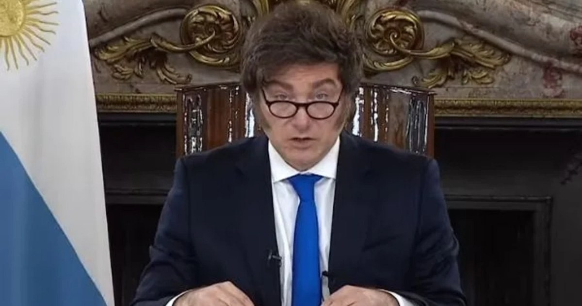 Javier Milei grabó una cadena nacional con mensaje claro
