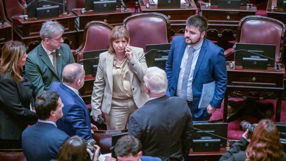 La fecha definitiva de la sesión expuso un nuevo capítulo del enfrentamiento interno entre la vicepresidenta Victoria Villarruel y la jefa del bloque oficialista, Patricia Bullrich. (Foto: Clarín Fotografía)