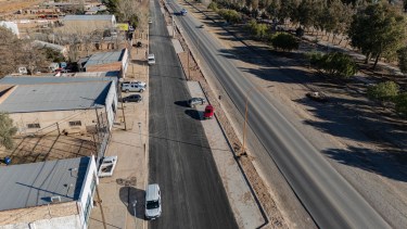 Urbanizan el ingreso por la Ruta 22 a Plaza Huincul