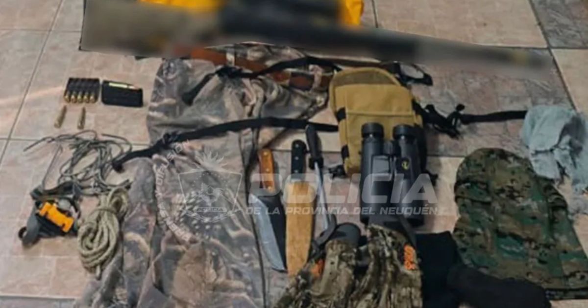 Detienen a conductor con un fusil cargado en la Ruta 40, Neuquén