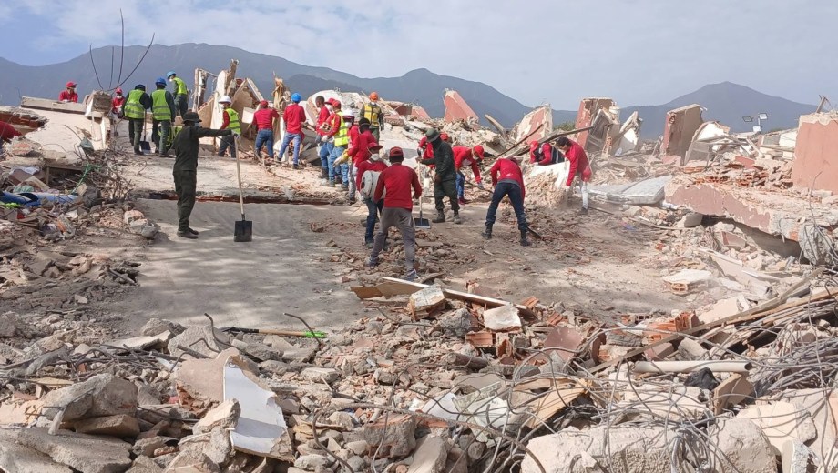 Damián y un grupo de 30 rescatistas argentinos viajaron a colaborar en Venezuela. (Foto: Gentileza Guillermo Arana Leyton).