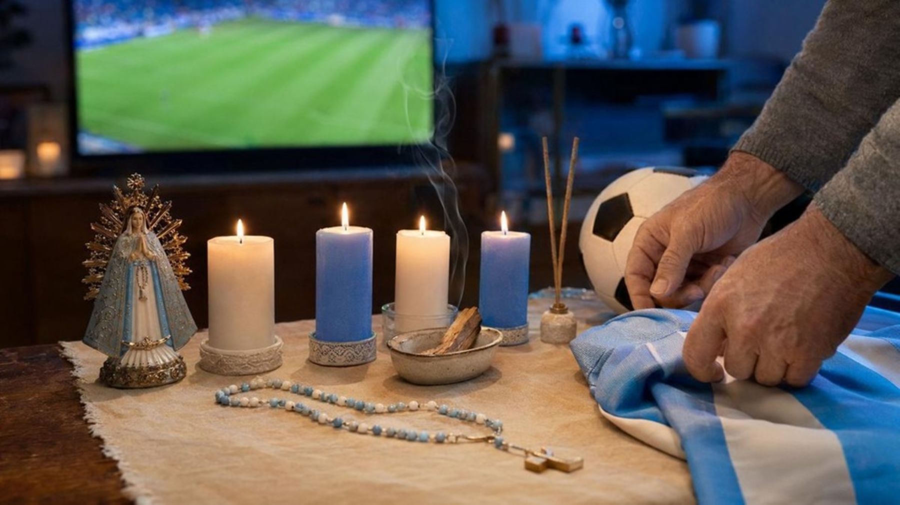 Cómo realizar rituales de apoyo a la Selección Argentina: la ceremonia de la vela y la sal