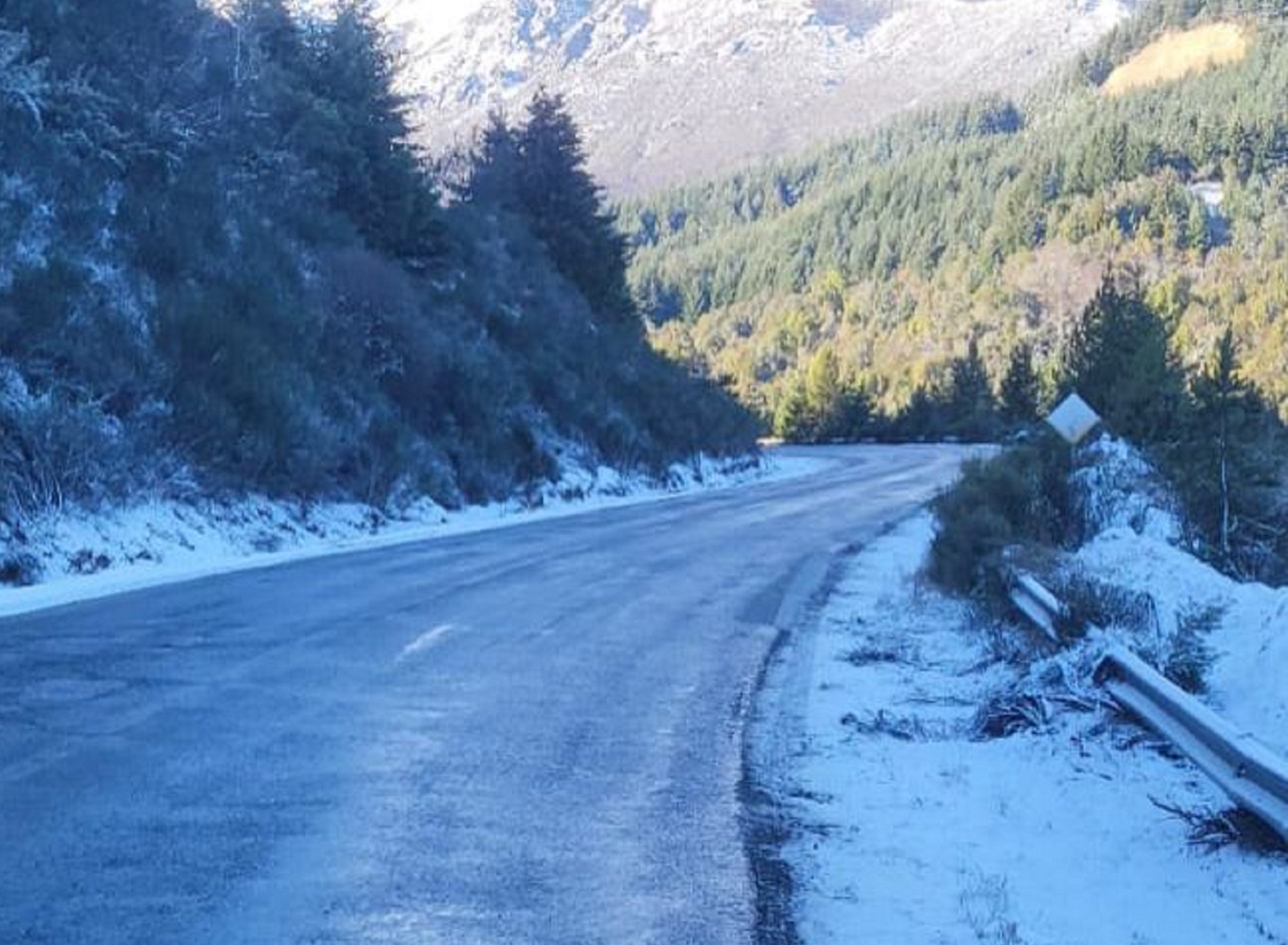 Condiciones de las rutas en la cordillera de Neuquén y Río Negro, 16 de julio