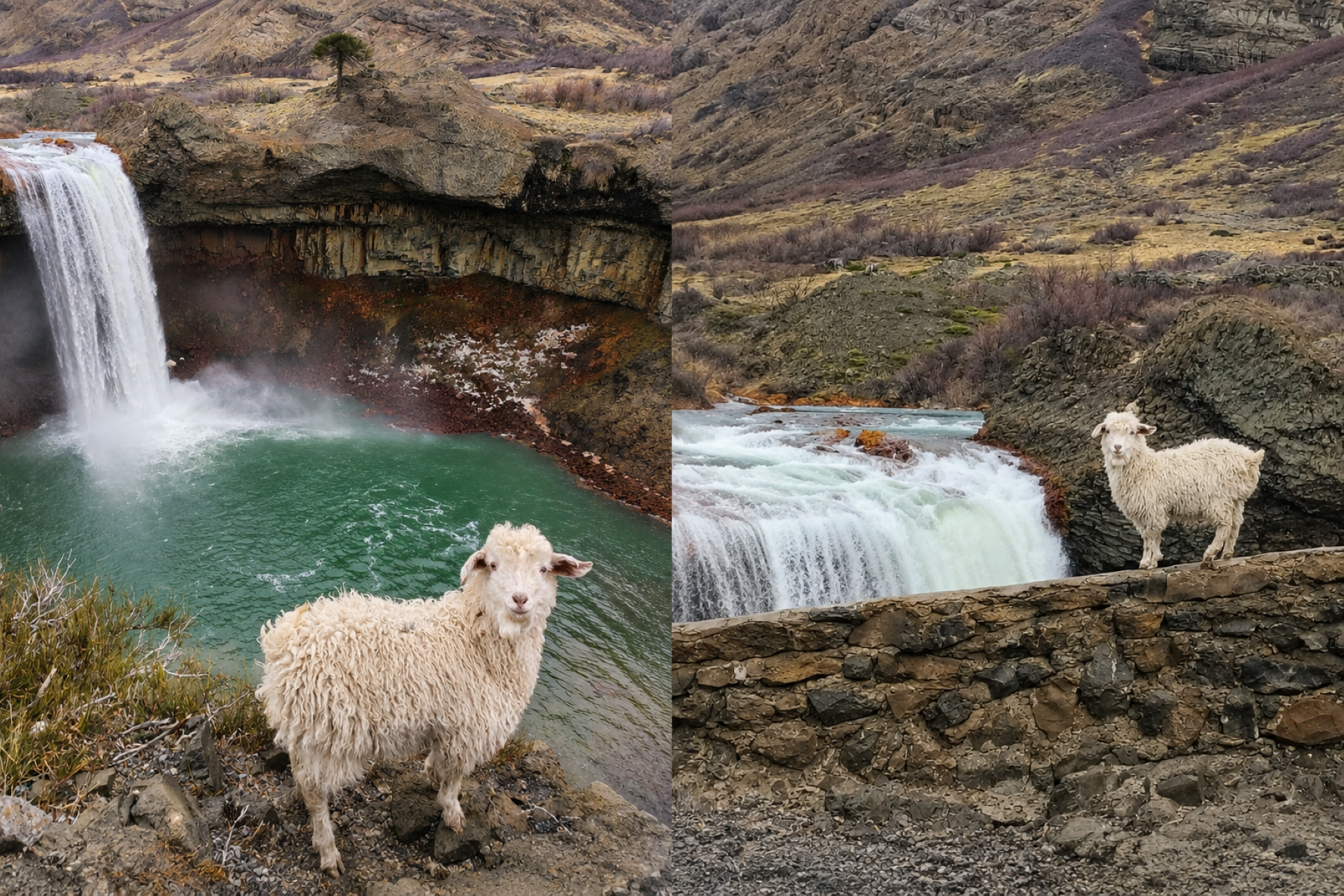 Buscan al chivito guardián del Salto del Agrio que enamoró a todos los turistas