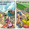 Imagen de "Subir una montaña", la tira de Chelo Candia en el suple Viajes y Turismo