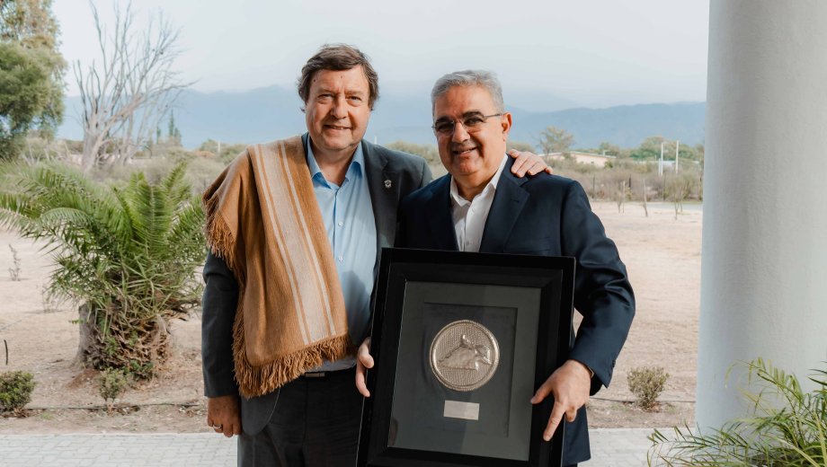 El gobernador Weretilneck junto a su par catamarqueño Raúl Jalil. Foto: @weretilneckOk