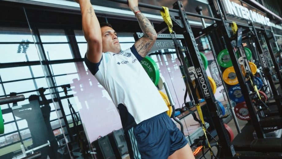 (AFA). Lautaro Martínez, uno de los apuntados para  ser reemplazado el próximo martes. 