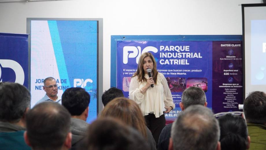 Durante el encuentro se presentaron los avances del Parque Industrial Catriel y se generaron nuevas instancias de vinculación entre empresas, instituciones y organismos públicos. Foto gentileza.