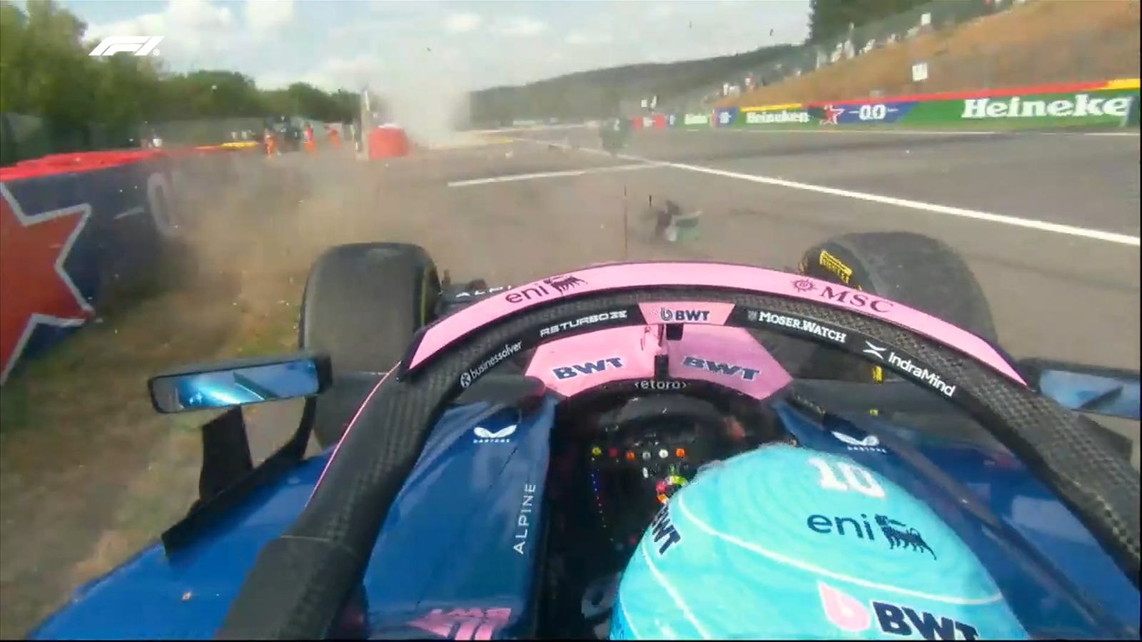 Accidente de Pierre Gasly en ensayos libres de Fórmula 1