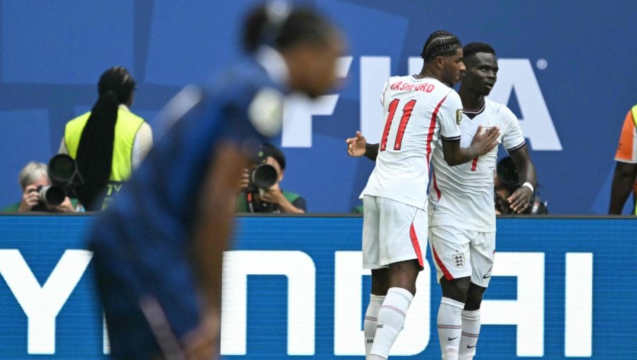 Rashford y Saka, figuras en Inglaterra. (Foto: AFP)